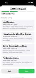 Chuffty Assistance home care package service item